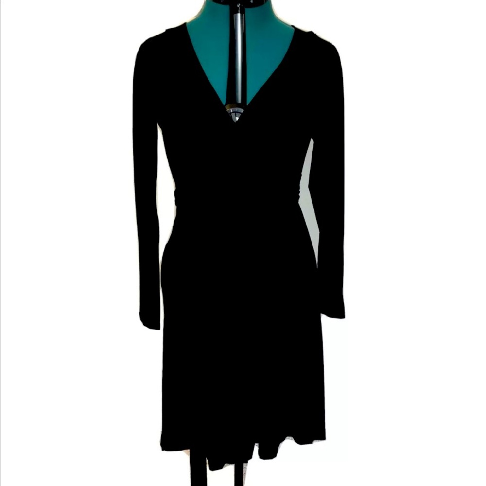 Banana Republic small black wrap dress